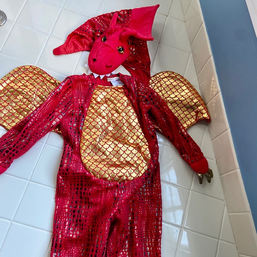 Pottery Barn Kids red dragon costume